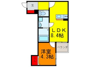 コンフォートＫＡＭＩの物件間取画像